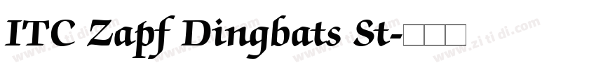 ITC Zapf Dingbats St字体转换